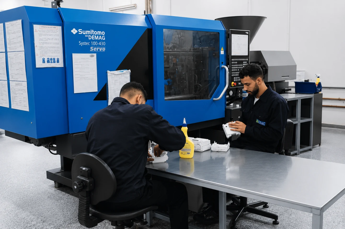 Fabrication des boîtiers de compteurs dans les ateliers CEAC