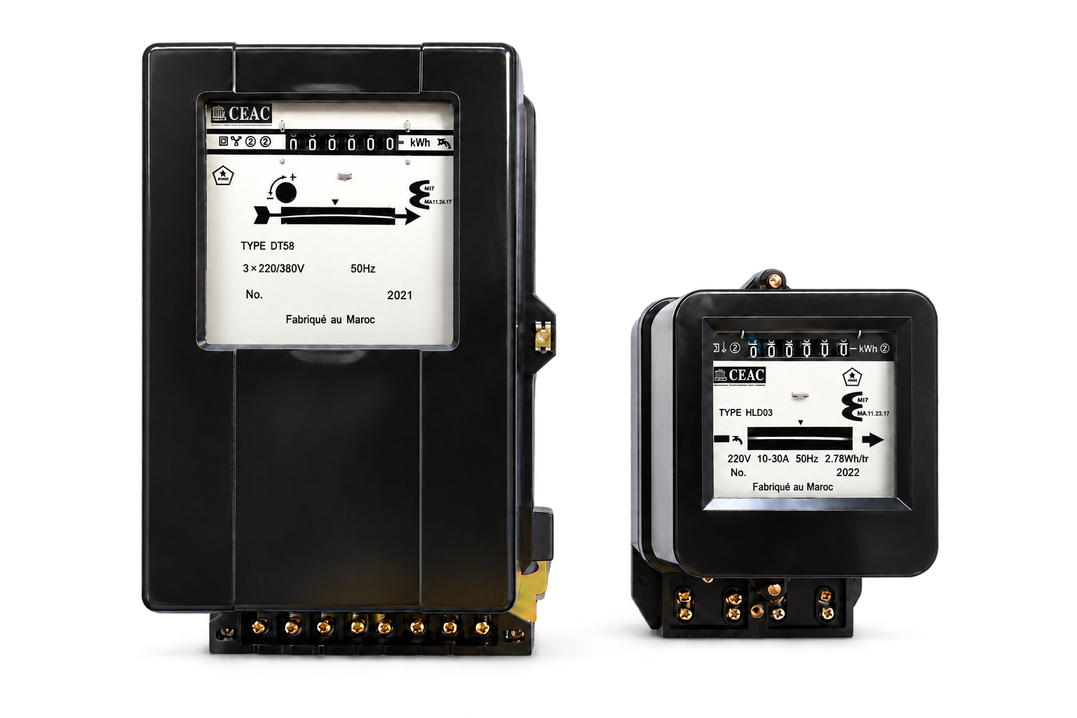 Compteurs électromécaniques — Monophasé & triphasé